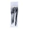 Boardwalk Four-Piece Cutlery Kit, Fork/Knife/Teaspoon/Napkin, Mediumweight, Black, 250PK BWK4KITBLPP - alternate 1